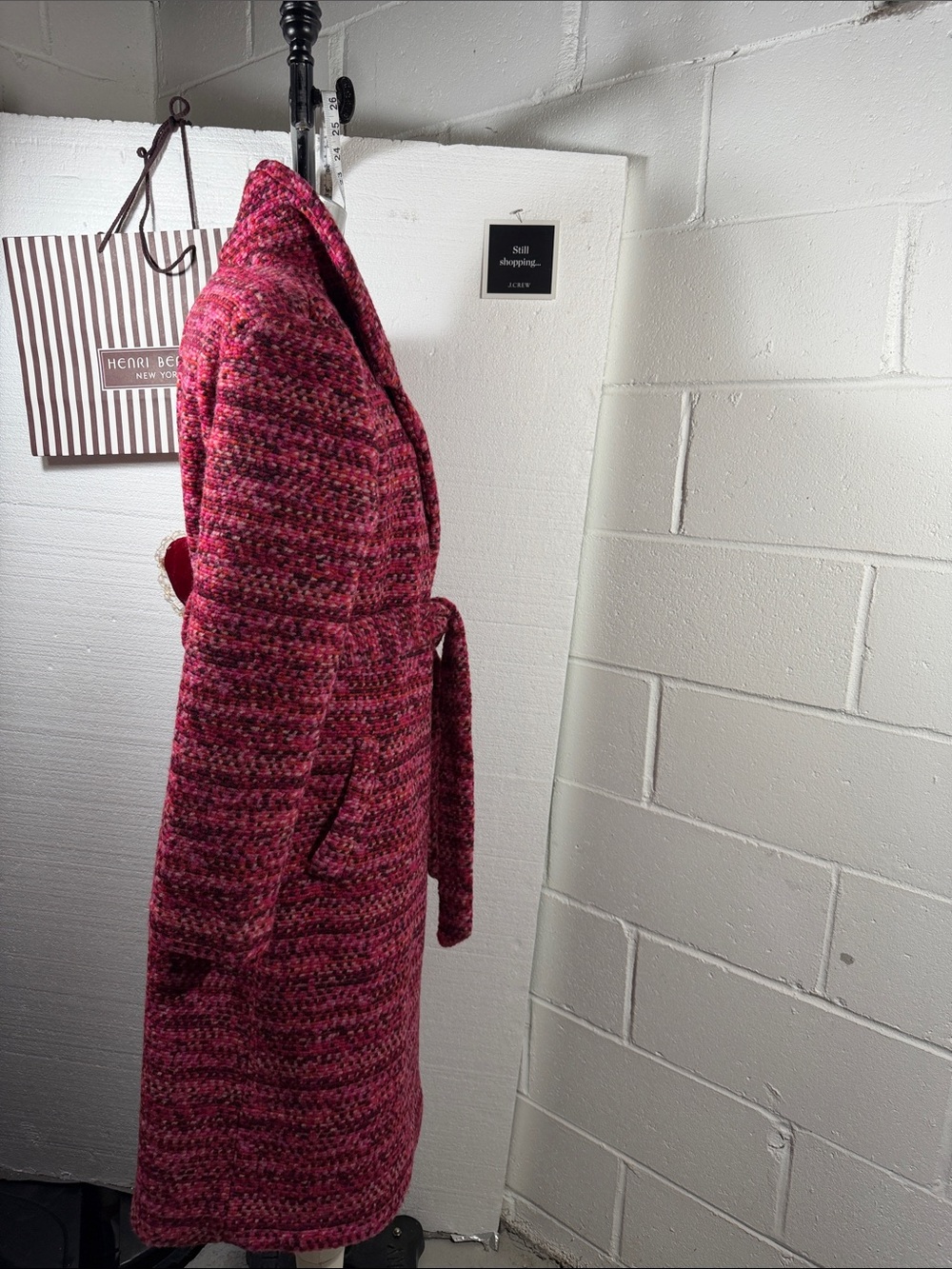 NWT Anthropologie Hutch Kat Chic Red Tweed Coat - Picture 11 of 13